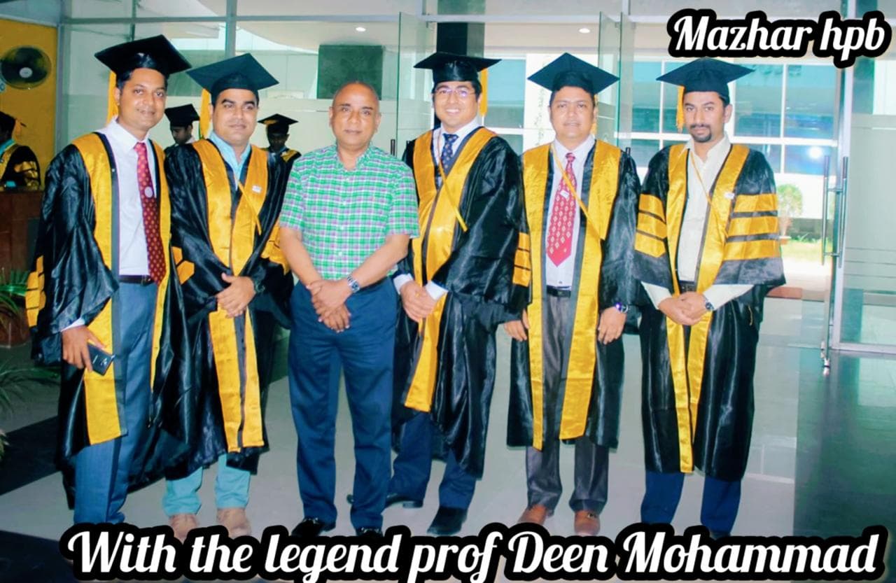 FCPS Graduation — with Professor Deen